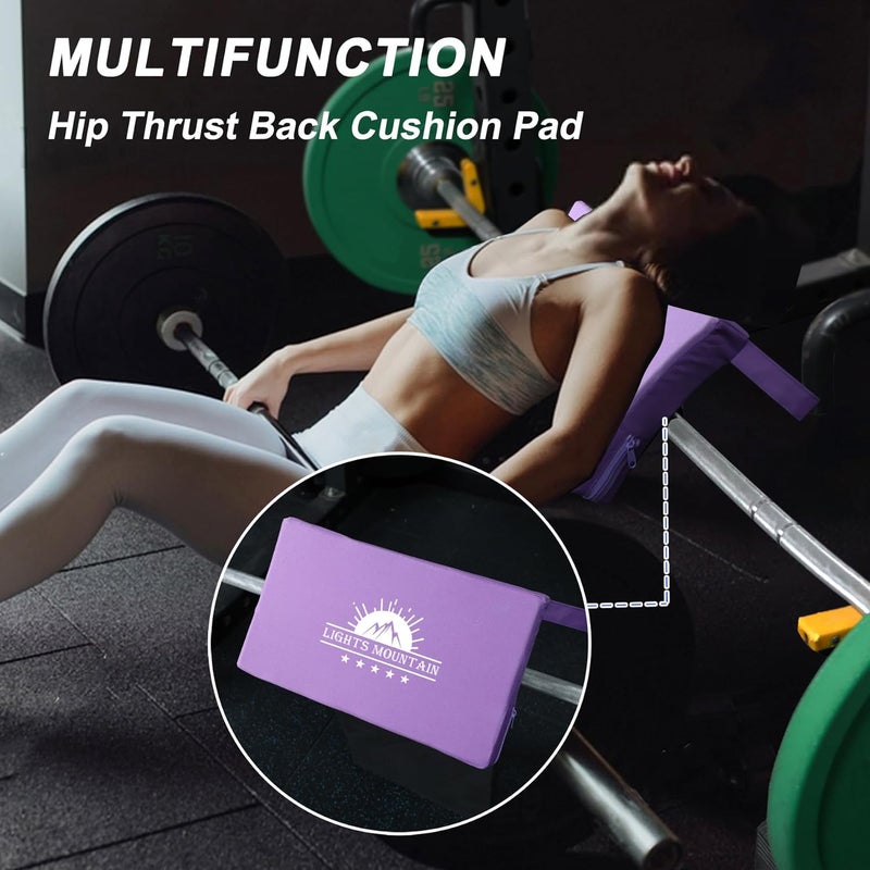 Lights Mountain Square Hip-Thrust Pad Protective Extra Thick Foam pad for Barbell Weightlifting Hip Thrusts and Glute Bridges Workouts Home Gym Equipment - Image 5